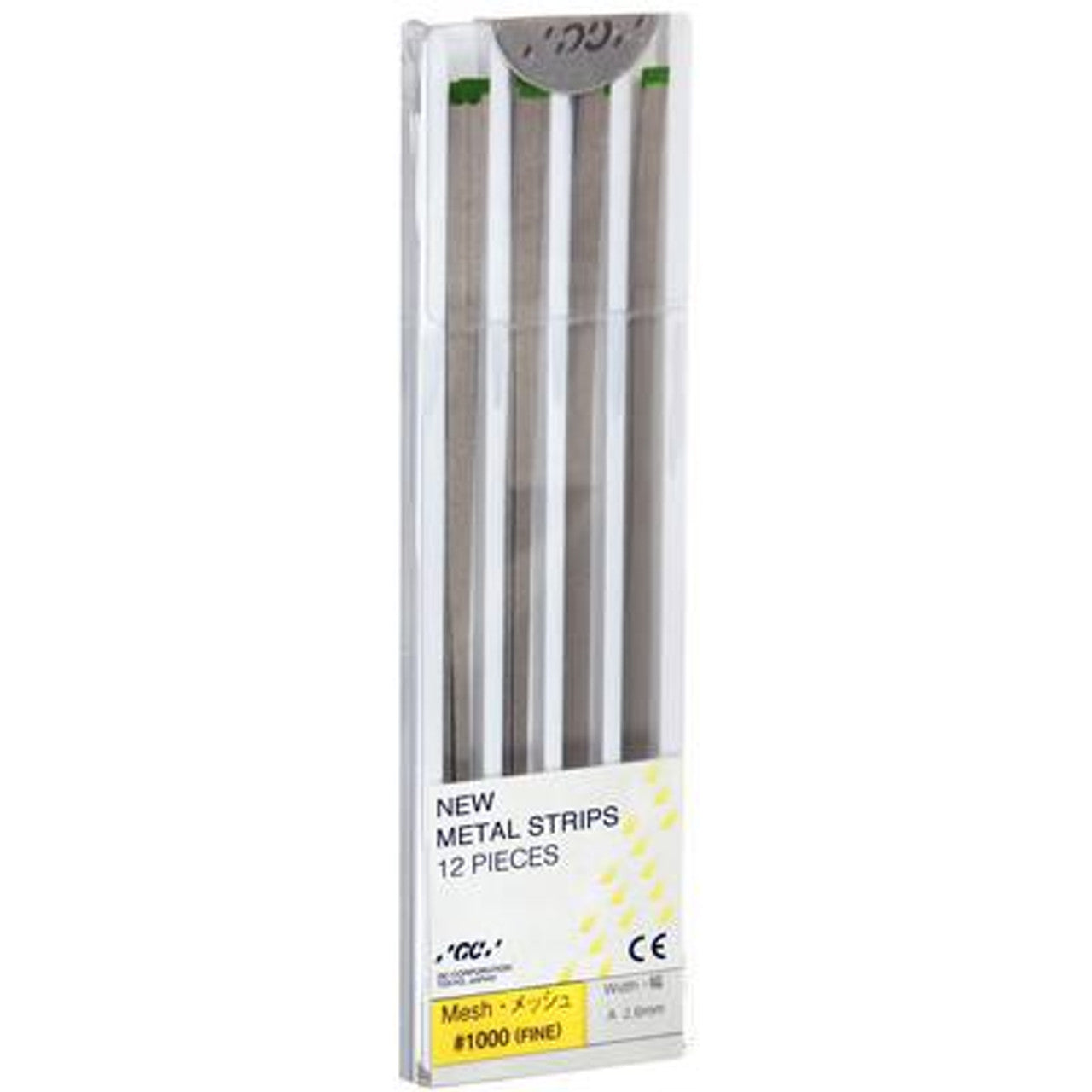 GC Corporation GC Metal Strips 3.3 mm B-width #1000 Fine Yellow, 12/Pack GC Corporation GC Metal Strips 3.3 mm B-width #1000 Fine Yellow, 12/Pack